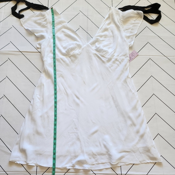 Women's Flutter Short-Sleeve Mini A-Line Dress — Wild Fable, Size XXL, White. - Picture 2 of 8